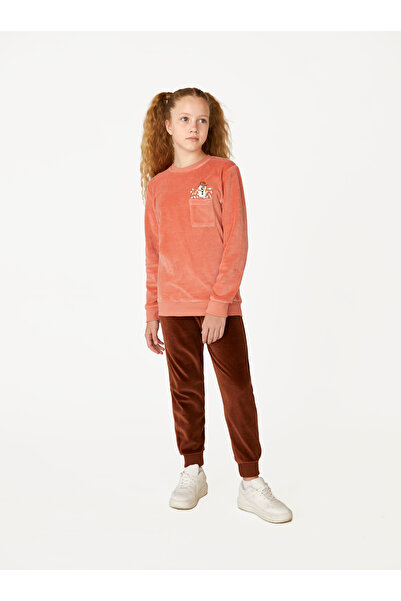 Elsima Girl Waitress Velvet Pajama Set