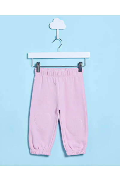 REDTAG بنطال رياضي مزين بقلب وردي للبنات الرضع