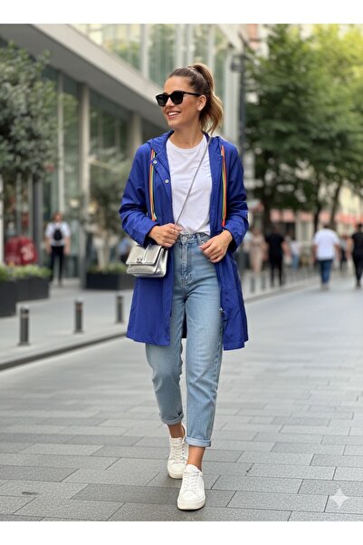 Store Kadın İçi Polarlı Rainbow Yağmurluk