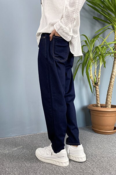 Alışveriş Sokağı Navy Blue Jeans - Boyfriend Jeans