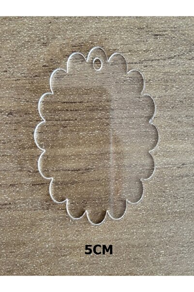 SeHa Design SeHa Pleksi Şeffaf Boş Anahtarlık Dekoratif PAPATYA Q5CM 10 ADET