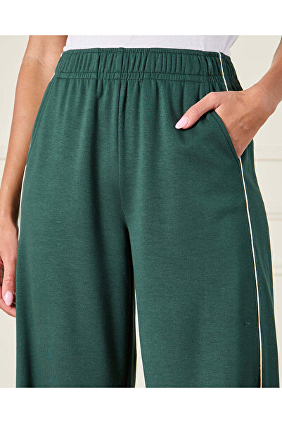 REDTAG Women Green Wide Leg Active Pants