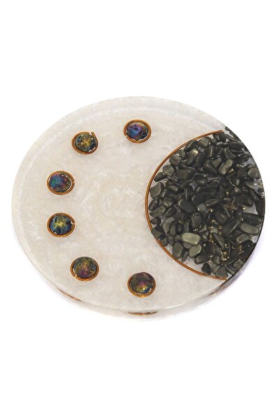 OEM Orgonite Energizing Support with Selenite, Pyrite and Chalcopyrite | Cleansing and Energy Protection