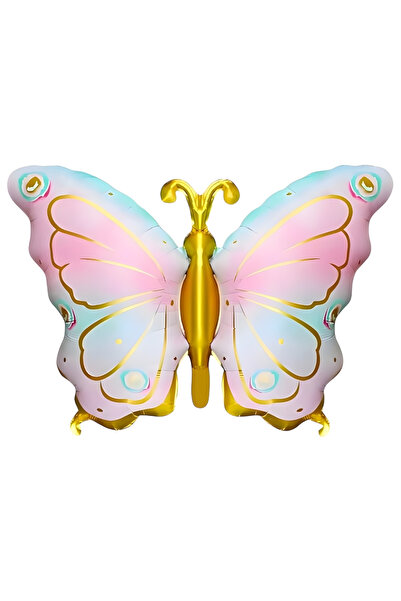 Le Mabelle Çok Renkli Sevimli Kelebek Figür Parti Balonu