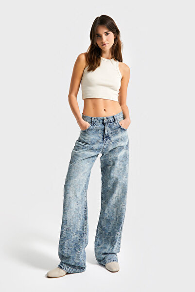 its basic Жіночий T.Kot Колір 2w5-32 Loose Fit Спеціальний дизайн Тканина 100% бавовна Денім Джинси