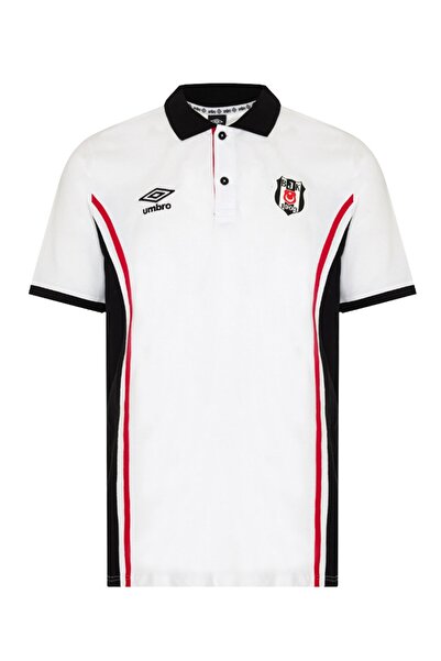 Beşiktaş Original Licensed White Polo Neck T-Shirt