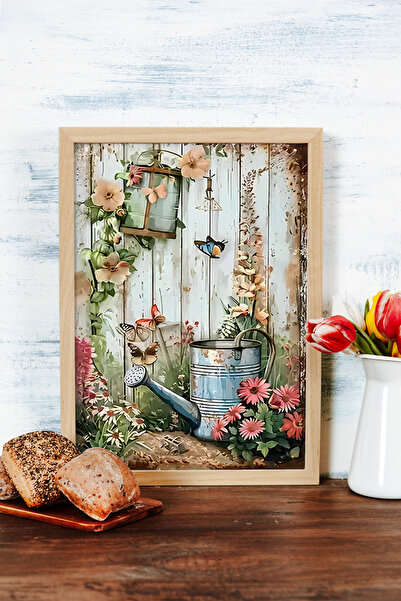 kutuTR Çam Çerçeveli Tekli Dekoratif MDF Duvar Tablosu – 3 Farklı Ebat Seçene...