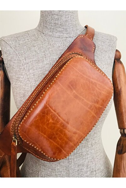 begy El Yapımı Deri Sling Bag