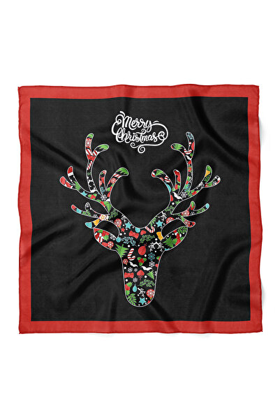 nehir eşarp Yılbaşı Desen Fular Bandana 50x50 Cm