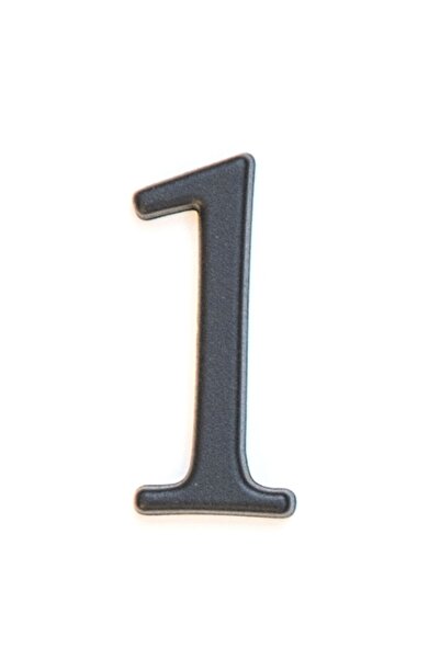 ICON TOOLS Apartment number Icon Tools, zamak alloy, 50 mm, matte graphite, digit 1