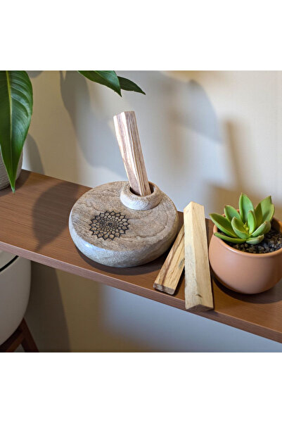 BikutuDaha Palo Santo Tütsü Tütsülük Seti Ahşap