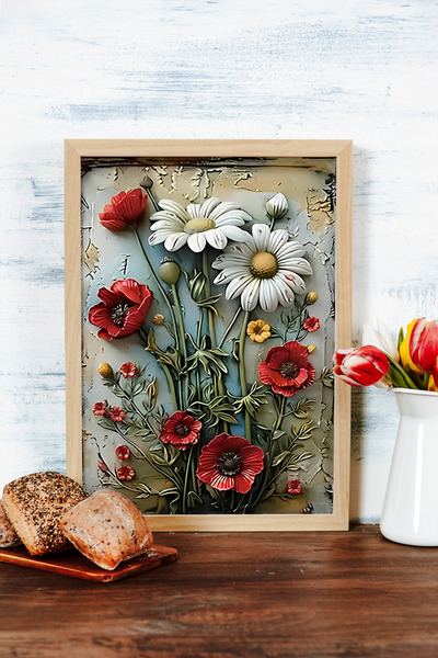 kutuTR Çam Çerçeveli Tekli Dekoratif MDF Duvar Tablosu – 3 Farklı Ebat Seçene...