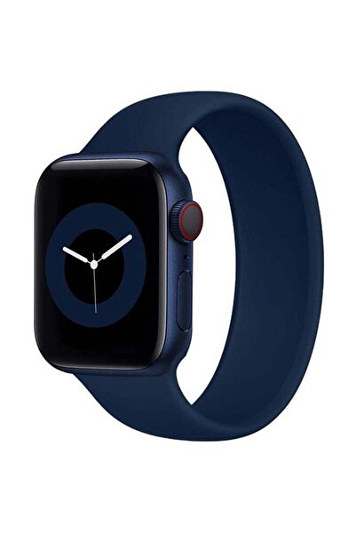 ineix حزام بديل من السيليكون القابل للتمدد من سولو لوب لساعة أبل 38،40 مم (طول 120 مم)