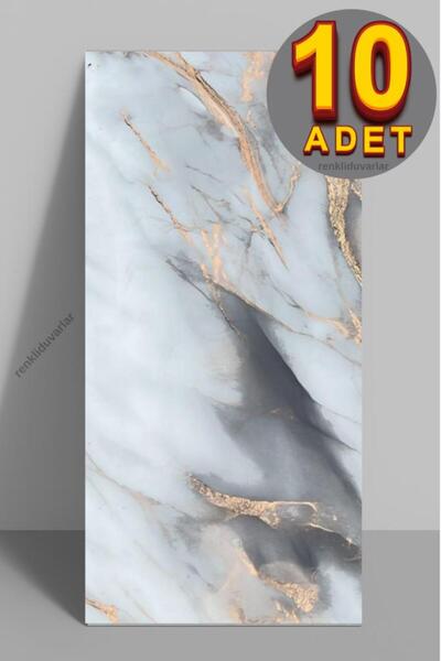 Renkli Duvarlar 10 Adet 30X60 cm Kendinden Yapışkanlı Duvar,banyo,tezgah aras...