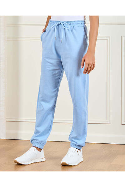 REDTAG Women Blue Basic Jogger