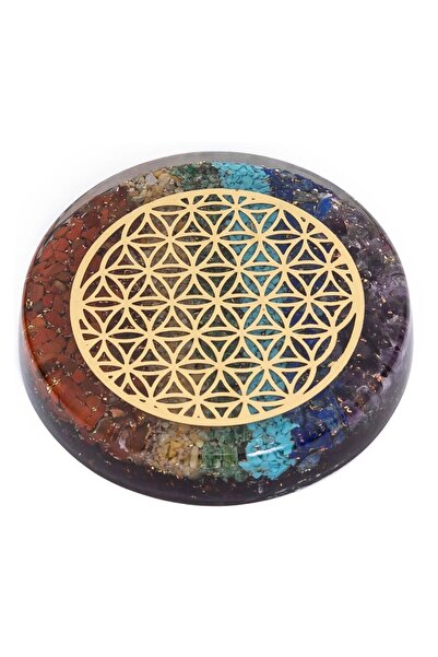 OEM Suport energizant Orgonit cu cristale chakrale „Floarea Vieții” | Armonie și echilibru energetic