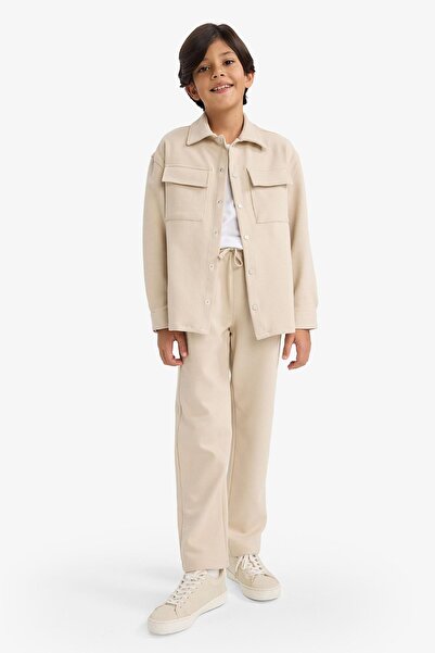 DeFacto Boy's Elastic Waist Standard Leg Trousers G3727A825Au