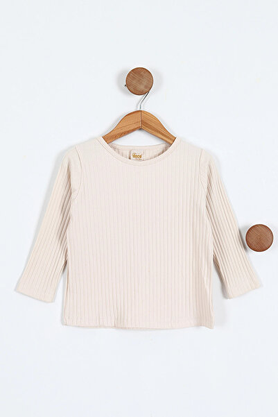 kokosh _ kidss burcu sapmaz Girl's Pearl Sweater Stone Printed Knitwear Set