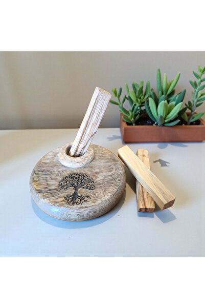 BikutuDaha Palo Santo Tütsü Tütsülük Seti Ahşap
