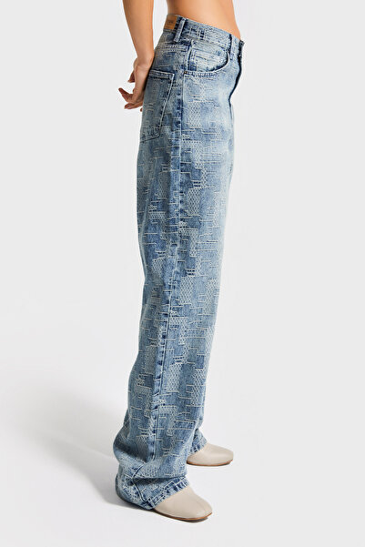 its basic Жіночий T.Kot Колір 2w5-32 Loose Fit Спеціальний дизайн Тканина 100% бавовна Денім Джинси