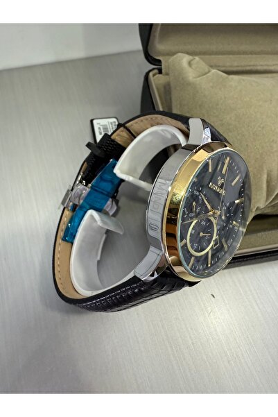 Raymond Crocodile Pattern Functional Leather Men's Wristwatch