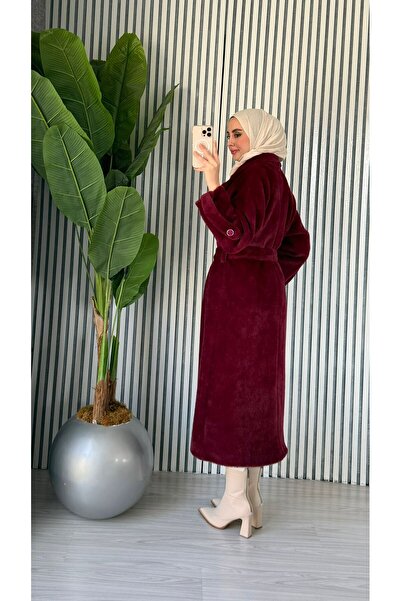 Molly Nelly Women's Angora Fur Soft Long Coat