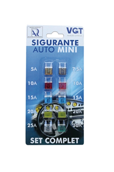 OEM Mini Car Fuses Set 10 Pieces