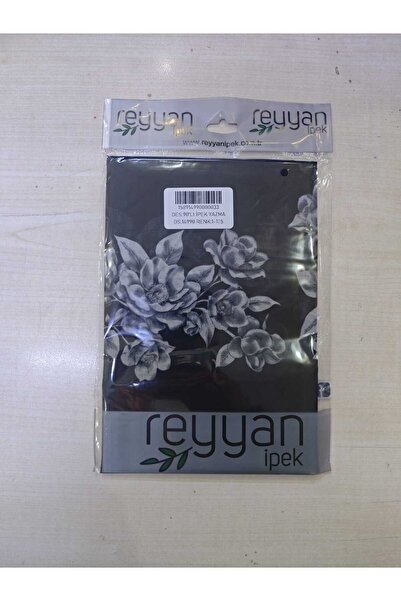 REYYAN حقيبة كتابة مسطحة زهرية 90 قطعة من القماش القطني الداخلي اليمني 90x90 سم حواف مجوفة متوسطة مع زهور