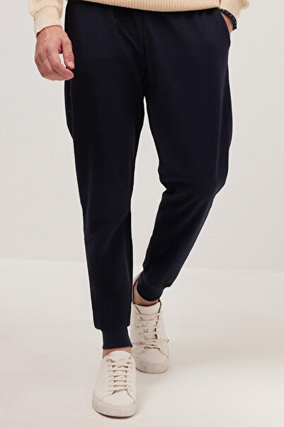 Tudors Erkek 3'lü Paket Siyah-Lacivert-Haki Regular Fit Beli Bağcıklı Jogger Cepli Lastikli Paça Eşofman Al
