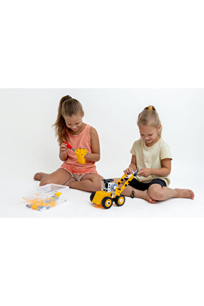 Doris Vehicle construction set with 112 elements, flexible parts, screwdriver, screws, shaped parts