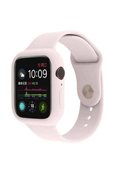 ineix حزام بديل من السيليكون الناعم مع حافظة لساعة Apple Watch مقاس 42-44 مم ...