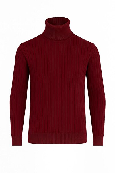 FABİO CASSANİ Huffa Patterned Men's Slim Fit High Neck Men's Knitwear-7431