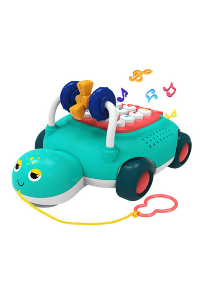 Krista Jucărie interactivă de tras pentru bebeluși - Broască țestoasă cu tele...