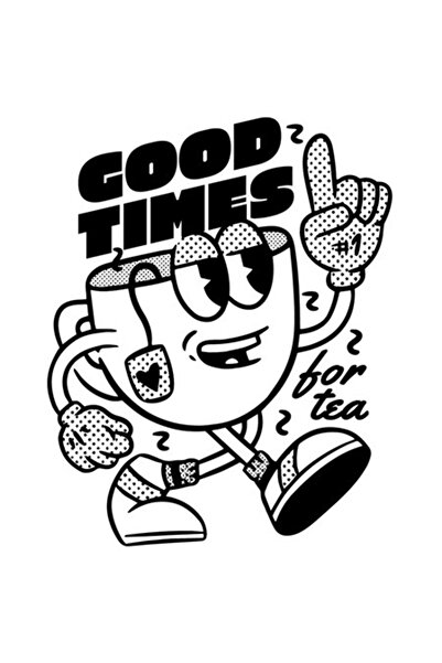 OEM Autocolant personalizat „Momente bune pentru ceai” cu bordură albă, vinil...