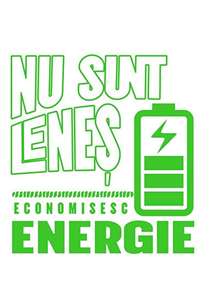OEM Autocolant cu textul de reîncărcare a bateriei „Nu sunt leneș, economises...