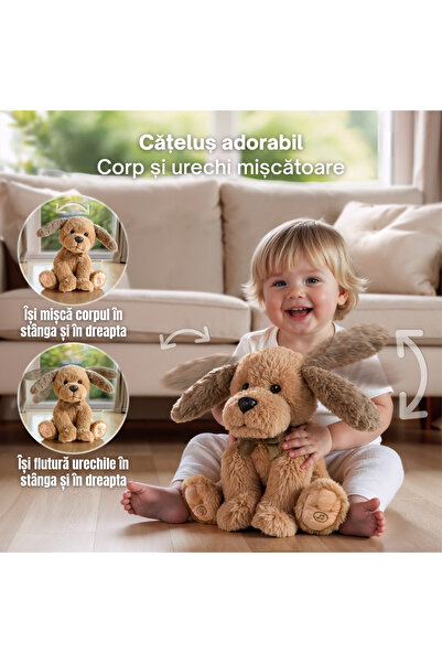 tumama Tumama® Interactive Talking and Playful Puppy Toy, Sings, Mimics and Moves with Ears