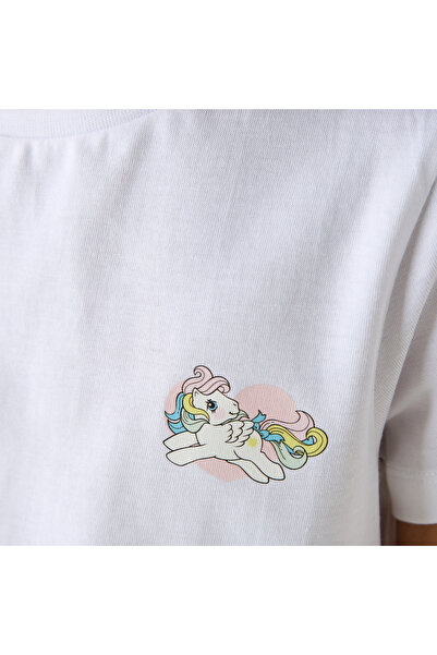 Hasbro Pony Print Round Neck T-shirt with Short Sleeves