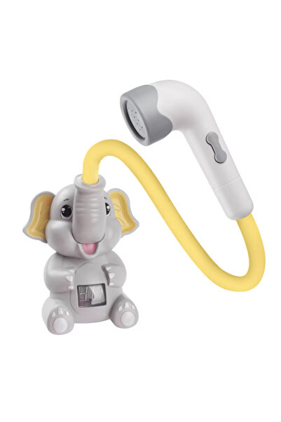 Krista Elephant Bath Toy with Shower and Thermometer for Baby, gray