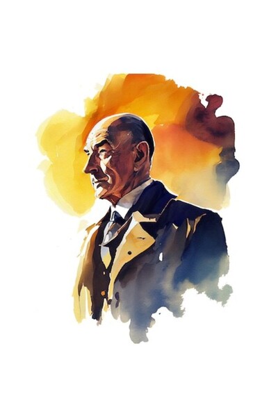 OEM Autocolant din vinil PVC - Portret masculin (Bărbat chel în vârstă), mult...