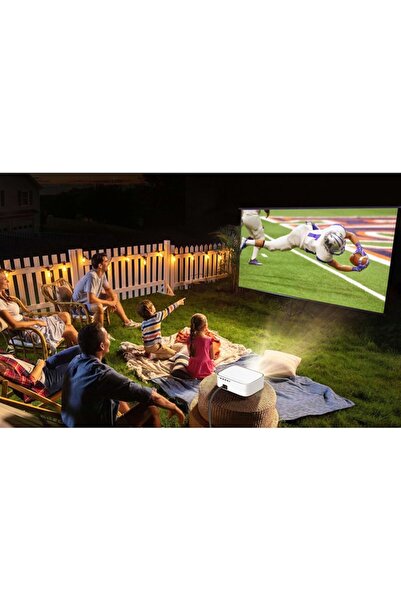 BYINTEK K45 Smart Projector - Full HD 1920x1080, 700 ANSI, Android 9.0, White