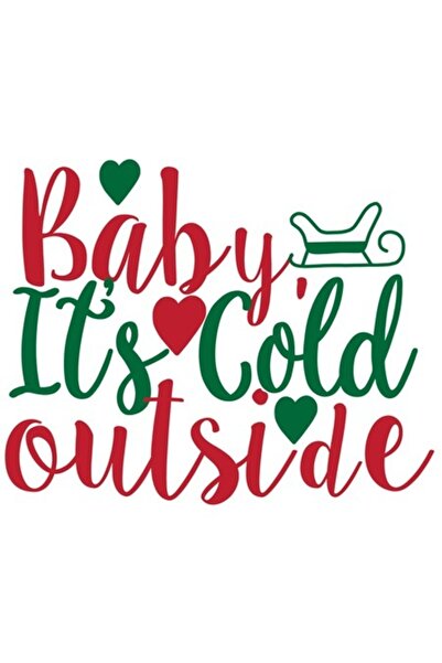 OEM Autocolant „Baby It's Cold Outside” – Cadou romantic și amuzant de Crăciu...