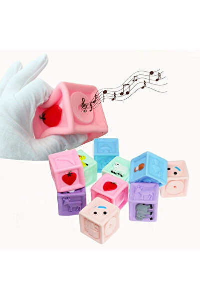 Krista Set of 10 soft pastel cubes for baby