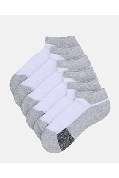 REDTAG Senior Girls Grey Ankle Socks Set (3 Pairs)