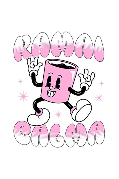 OEM Αυτοκόλλητο για φλιτζάνι καφέ - Αστείο κείμενο "Stay Calm", Λευκά περιγρά...