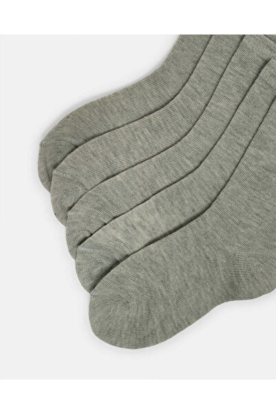 REDTAG Boys Grey Crew Length Socks (3 Pairs)