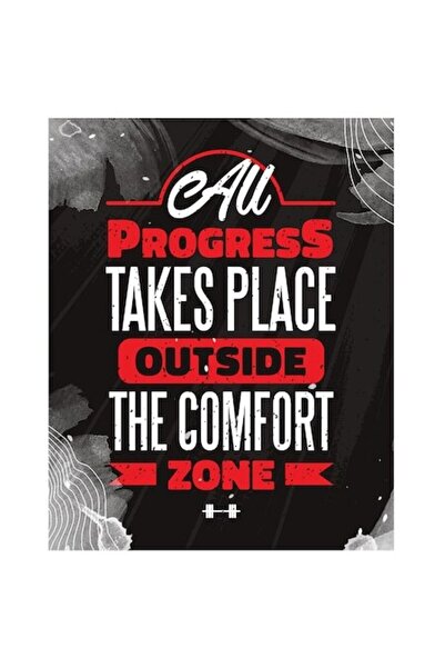 OEM Autocolant motivațional „Tot progresul are loc în afara zonei de confort”...