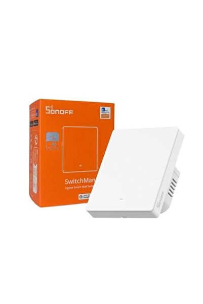 Sonoff Smart switch ZBM5-1C-80W, Zigbee, 1 channel, White, 86x86x35.5mm
