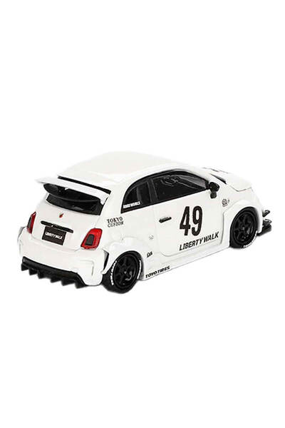 mini gt 1:64 Lb-Works X Abas Works Abarth 595 Gara White Diecast Model Car
