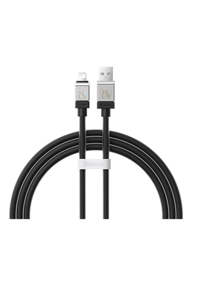 Baseus CoolPlay 2.4A USB to Lightning Hızlı Şarj Kablosu 1 Metre - Siyah