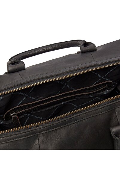 The Chesterfield Brand The Chesterfield Brand unisex travel bag, soft leather, Portsmouth, Black